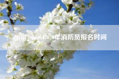 锡林郭勒2020年消防员报名时间