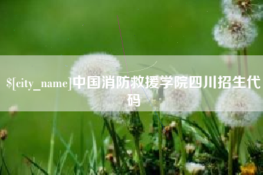 锡林郭勒中国消防救援学院四川招生代码