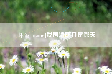 锡林郭勒我国消防日是哪天