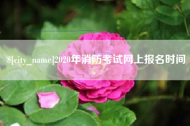 锡林郭勒2020年消防考试网上报名时间