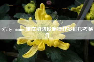 锡林郭勒重庆消防设施操作员证报考条件