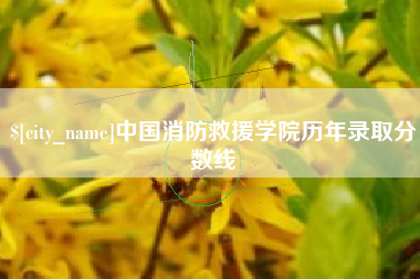 锡林郭勒中国消防救援学院历年录取分数线