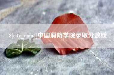 锡林郭勒中国消防学院录取分数线