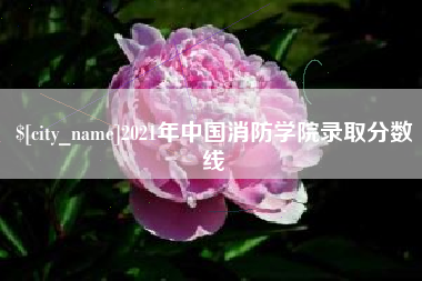 锡林郭勒2021年中国消防学院录取分数线