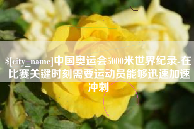 锡林郭勒中国奥运会5000米世界纪录-在比赛关键时刻需要运动员能够迅速加速冲刺