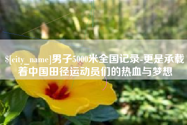 锡林郭勒男子5000米全国记录-更是承载着中国田径运动员们的热血与梦想