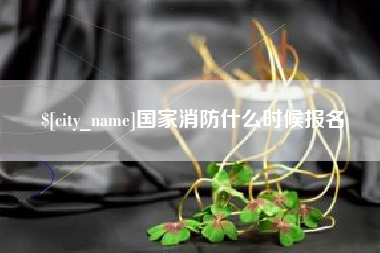 锡林郭勒国家消防什么时候报名