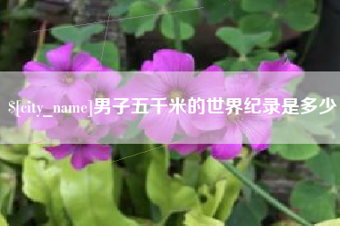 锡林郭勒男子五千米的世界纪录是多少
