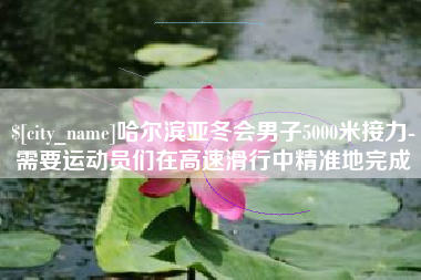 锡林郭勒哈尔滨亚冬会男子5000米接力-需要运动员们在高速滑行中精准地完成