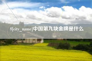 锡林郭勒中国第九块金牌是什么