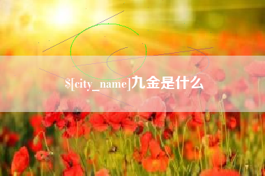 锡林郭勒九金是什么