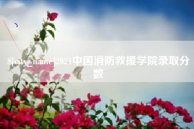 锡林郭勒2021中国消防救援学院录取分数